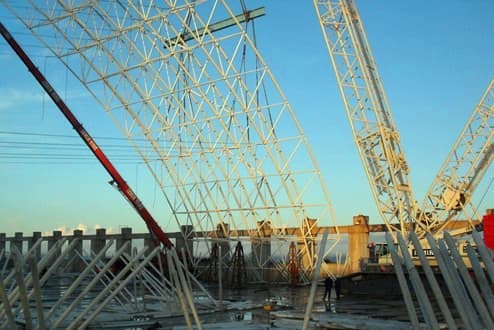 龙口网架一角